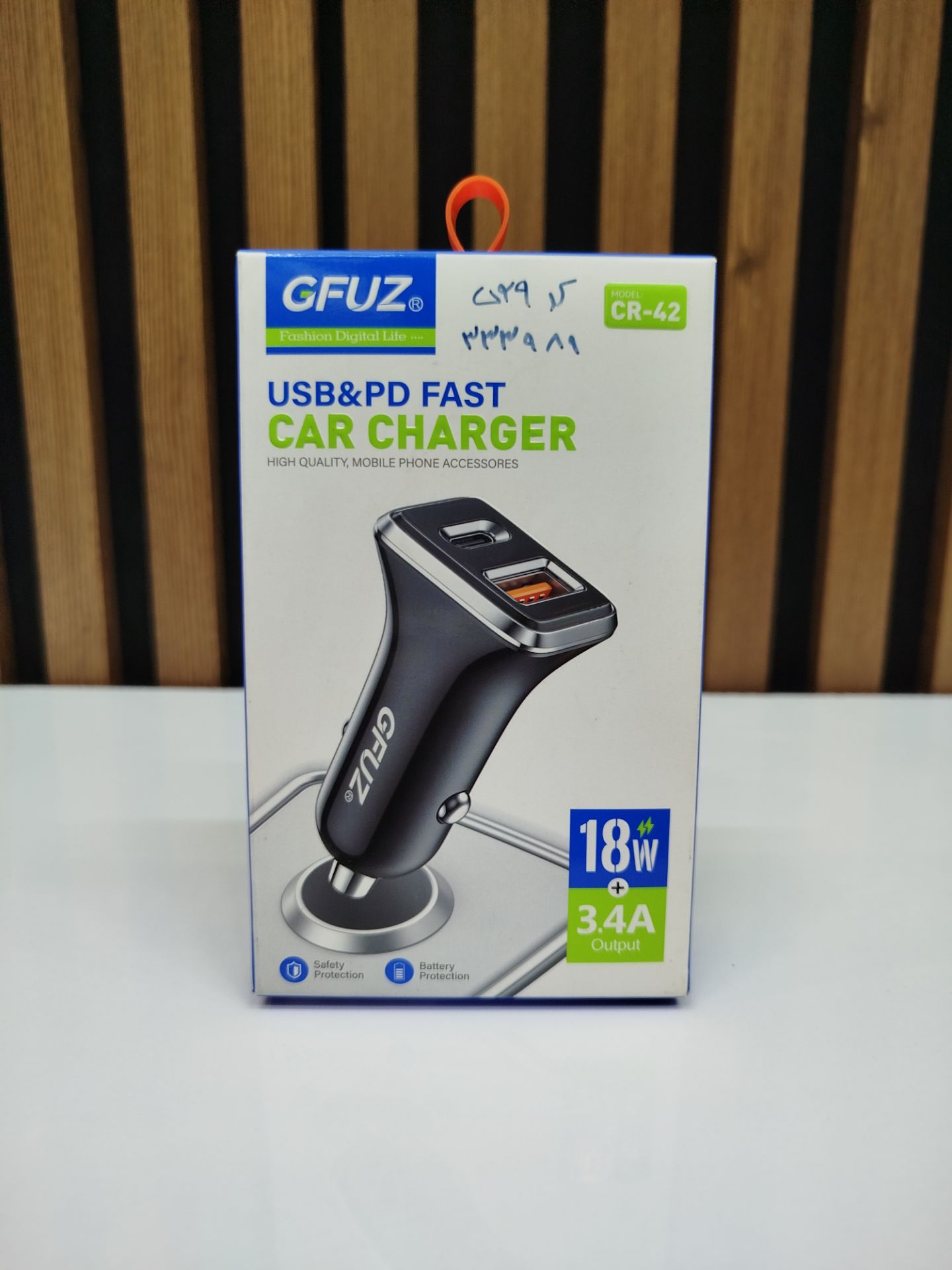 شارژر فندکی 18 وات جی فوز مدل CR-42