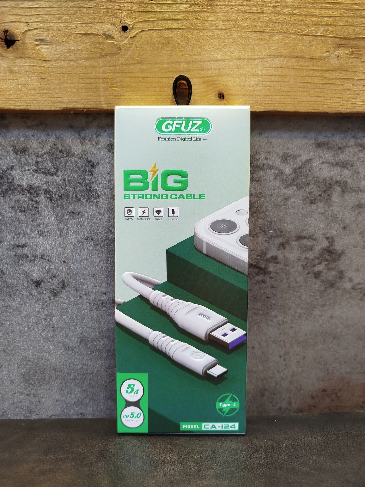 کابل شارژ TYPE C جیفیوز GFUZ CA-124 1M 5A