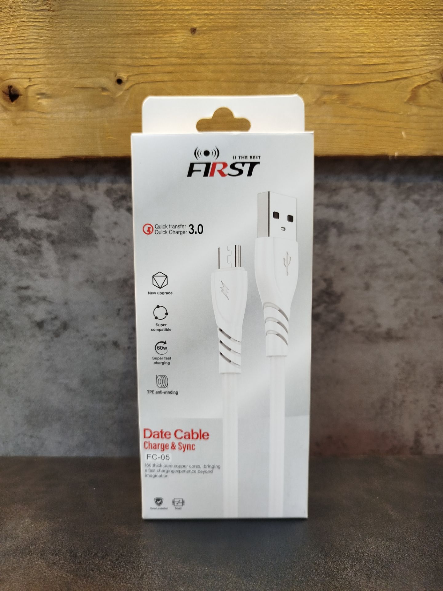 کابل شارژ فست اندروید First مدل FC-05